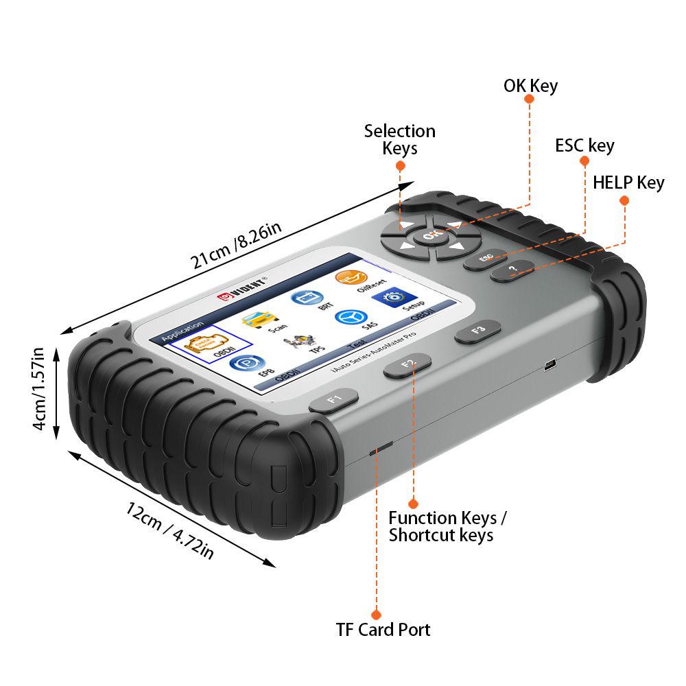 VIDENT iAuto708 Lite Professional Four System Scan Tool OBDII Scanner Car Diagnostic Tool