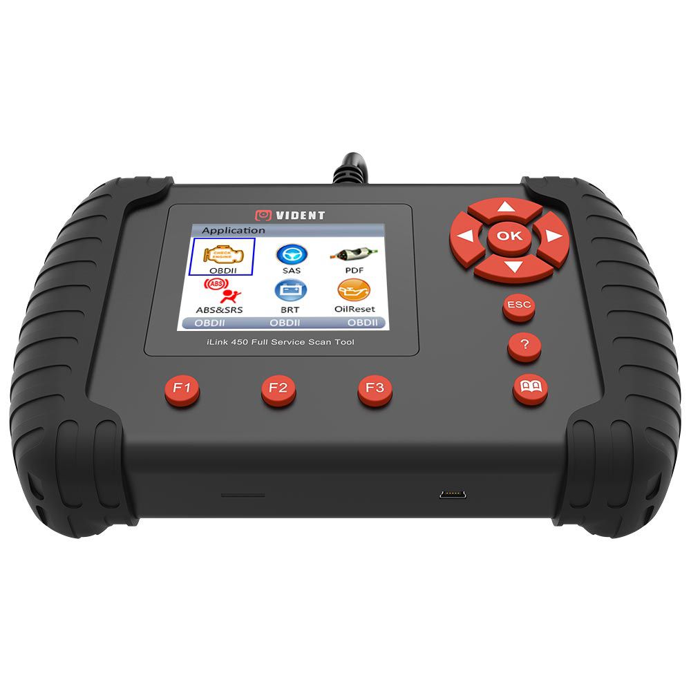 Vident iLink450 Full Service OBD2 Scan Tool Live Data EPB, Oil Service, ABS & SRS Reset, Battery Configuration etc