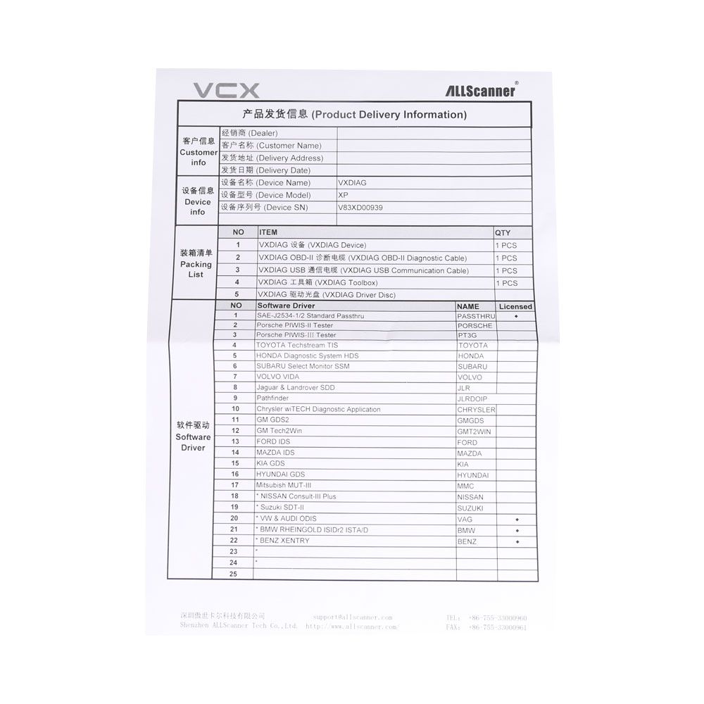 New VXDIAG Multi Diagnostic Tool For BMW & BENZ 2 in 1 Scanner Without HDD