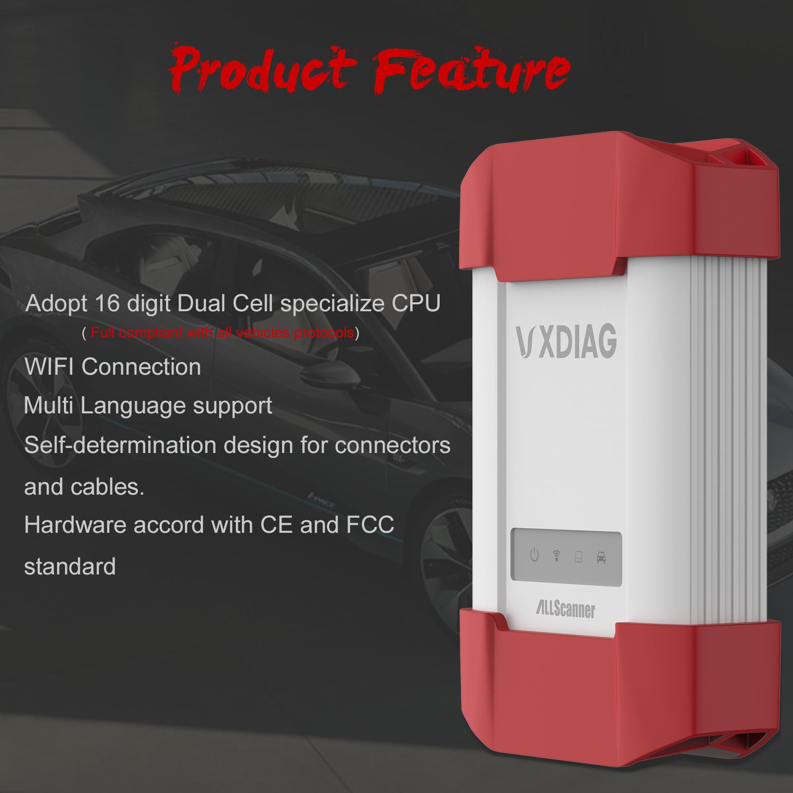 WIFI VXDIAG MULTI Diagnostic Tool for Toyota Honda Land Rover/Jaguar JLR & Volvo 4 IN 1 Scanner