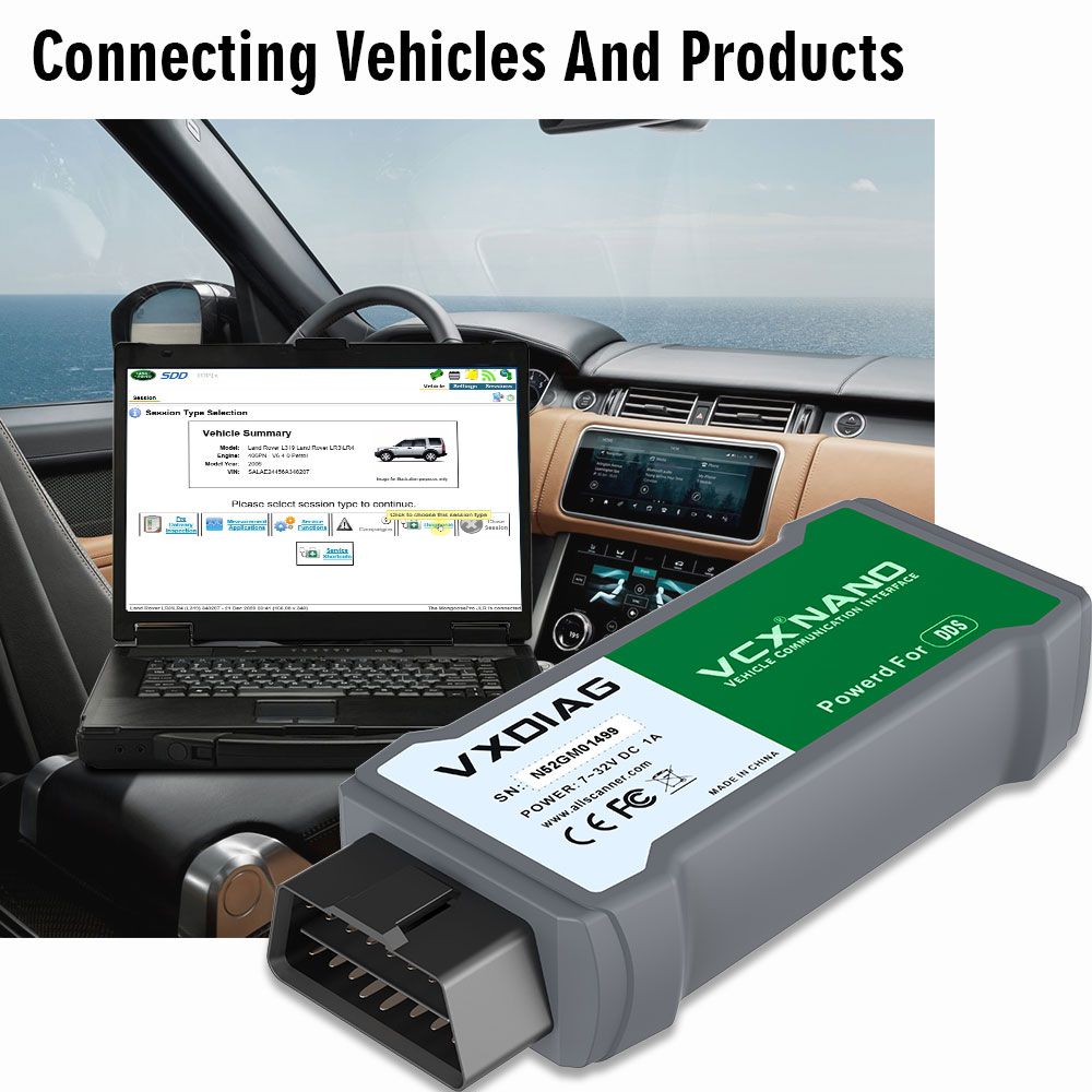 VXDIAG VCX NANO for Land Rover and Jaguar Software SDD V160 Offline Engineer Version