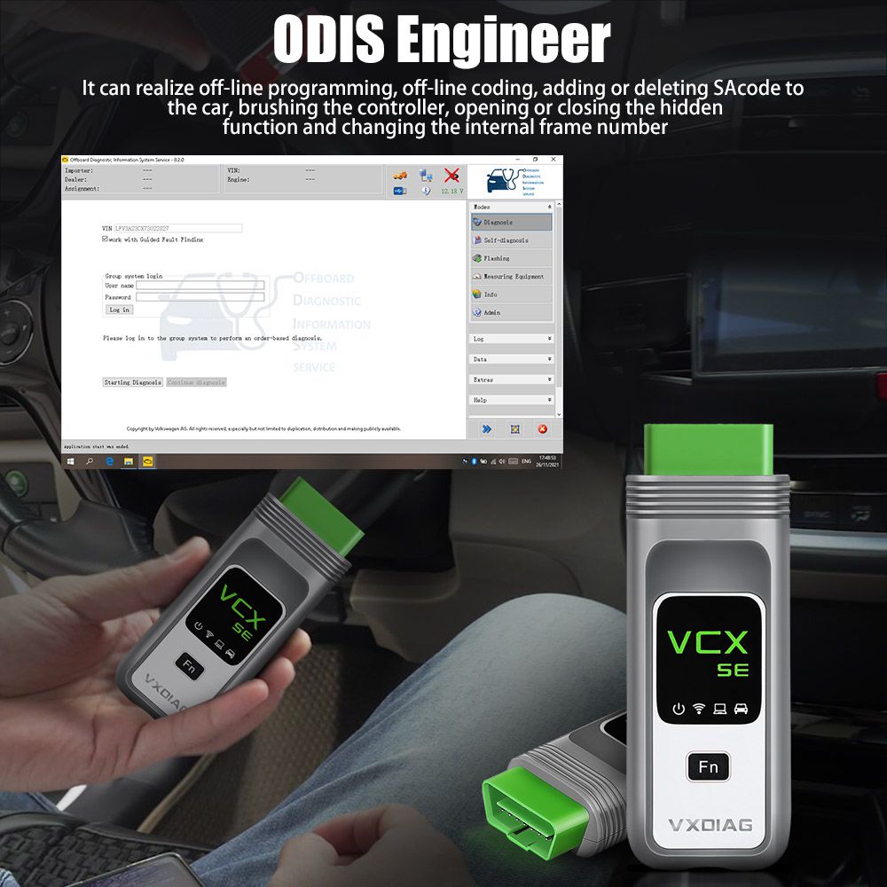  VXDIAG VCX SE 6154 with Odis 9.1.0 OEM Diagnostic Interface Support DOIP for VW, AUDI, SKODA, SEAT Bentley Lamborghini