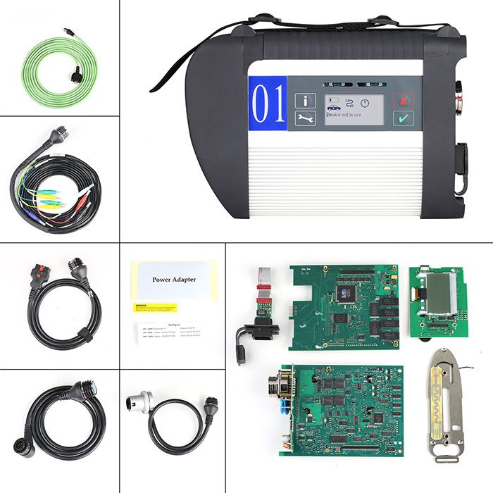Wifi MB SD Connect Compact 4 Star Diagnosis Support Doip Work on Both Cars and Trucks Support W223 C206 W213 W167