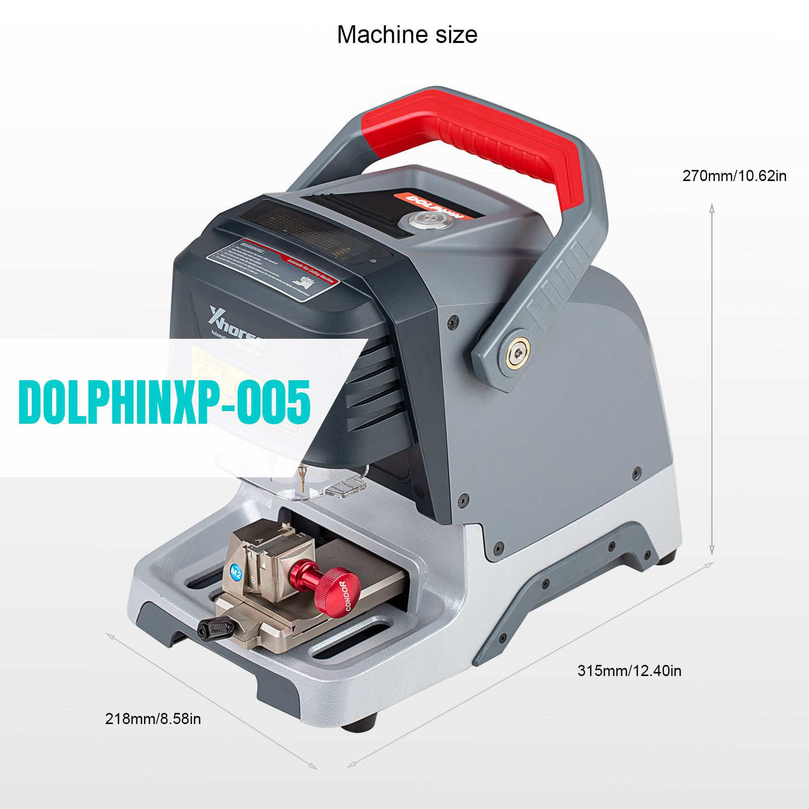 Xhorse Condor Dolphin XP005 Automatic Key Cutting Machine V1.2.3 Works on IOS & Android Via Bluetooth