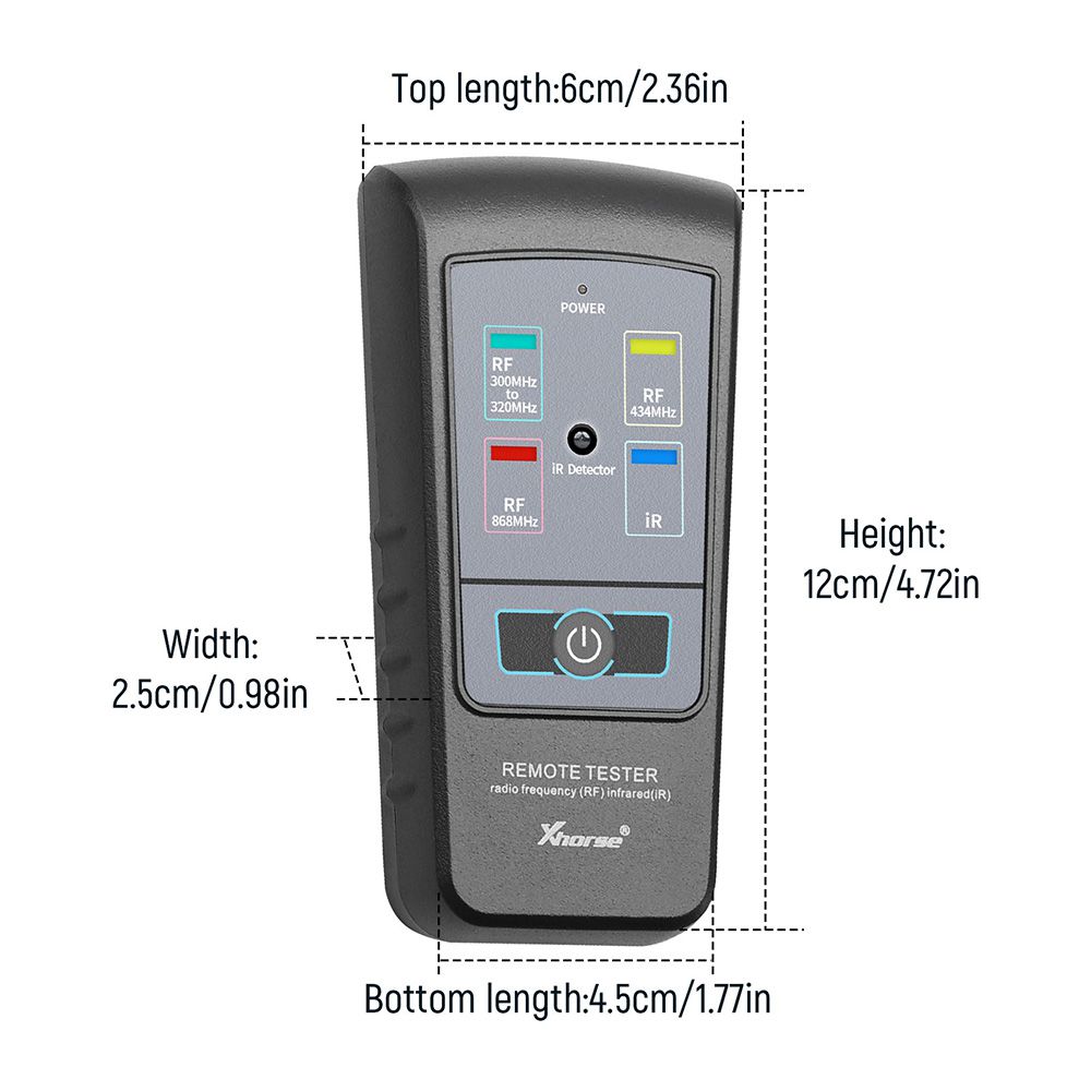 Xhorse Remote Tester for Radio Frequency Infrared (Not Support 868MHZ)