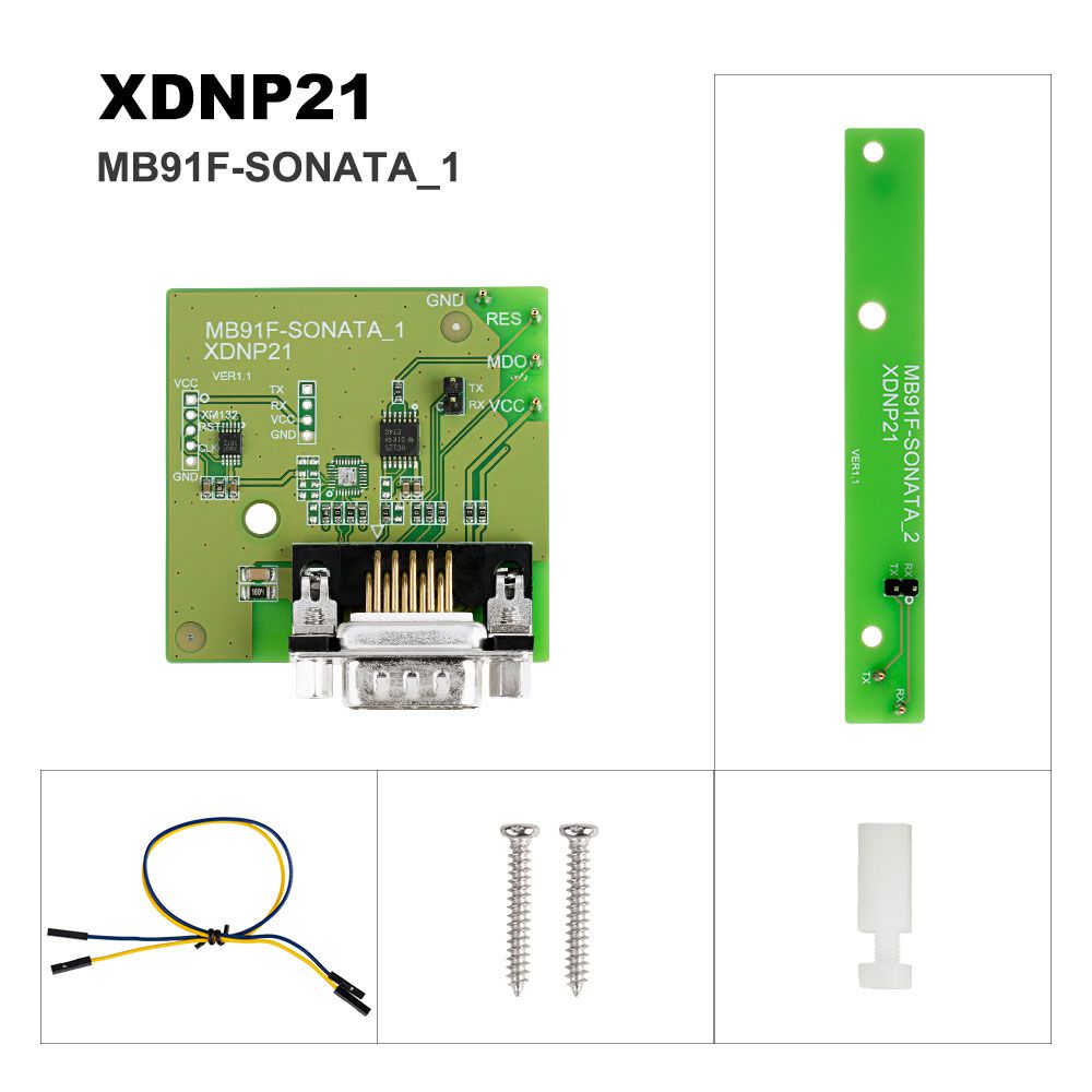 Xhorse Solder-Free Adapters and Cables Full Set XDNPP0CH 16pcs Work with VVDI Prog/ MINI PROG and KEY TOOL PLUS