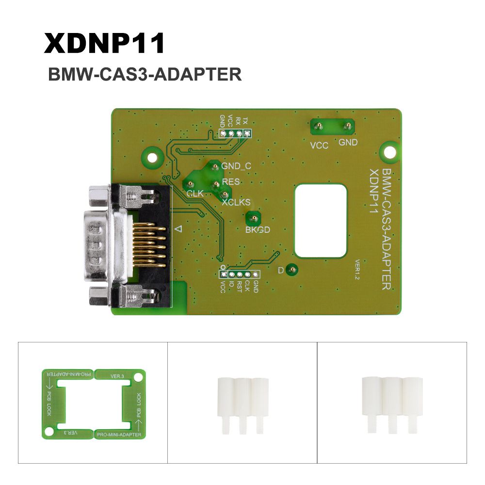 Xhorse Solder-Free Adapters and Cables Full Set XDNPP0CH 16pcs Work with VVDI Prog/ MINI PROG and KEY TOOL PLUS