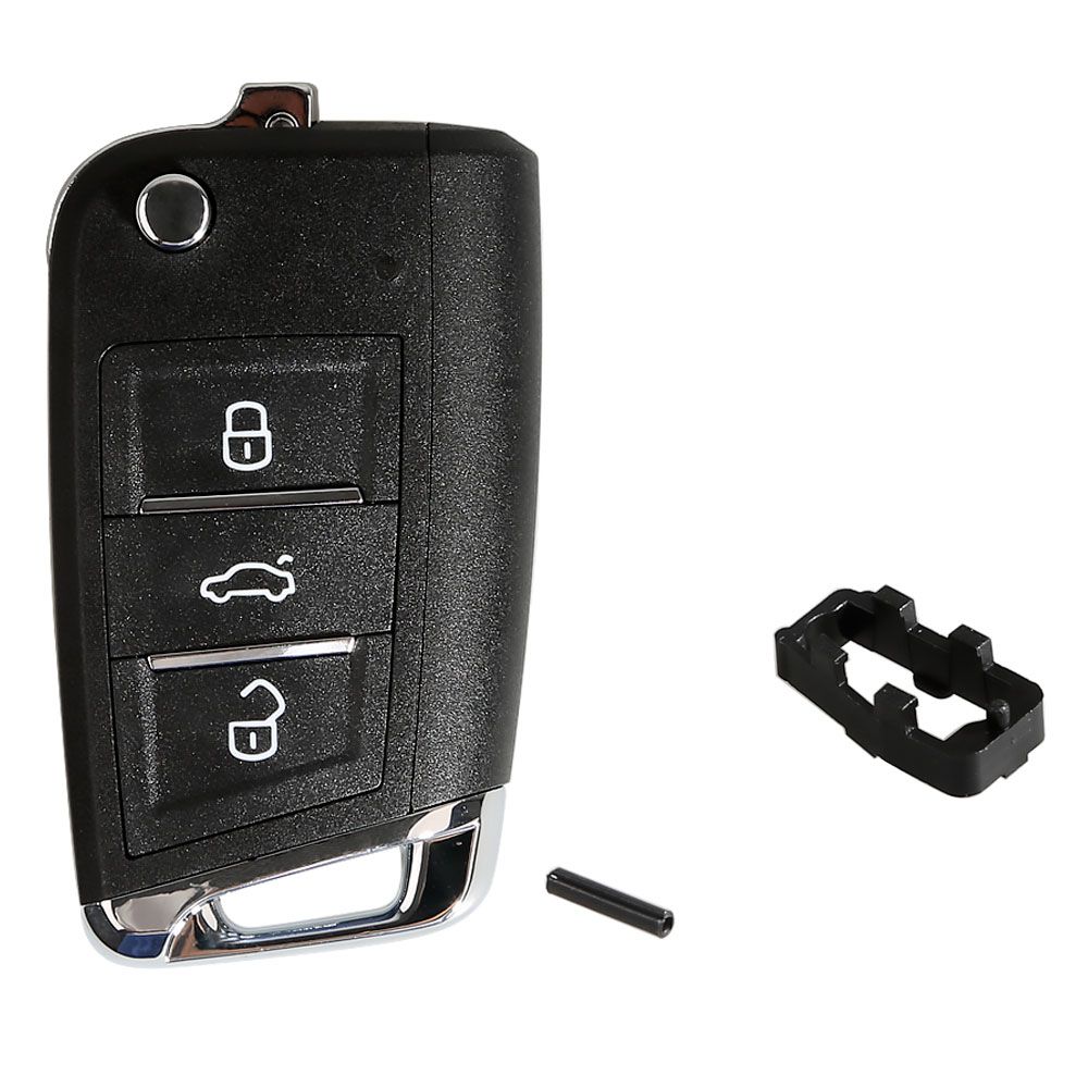  Xhorse XKMQB1EN Wire Remote Key VW MQB Flip 3 Buttons English Version 5pcs/lot