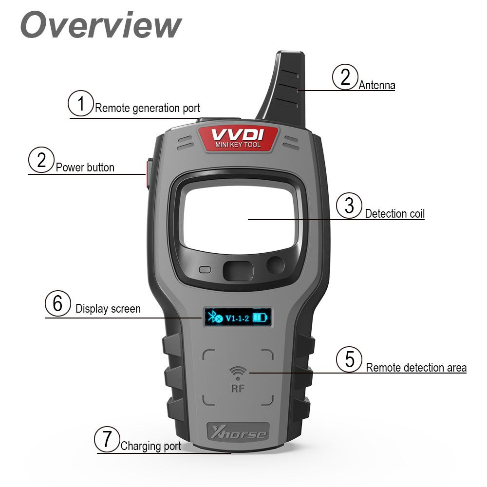 2023 Newest Xhorse VVDI XDKTMGEN MINI Key Tool Global Version With Copy 48 Transponder (96 bit)  Function No Tokens