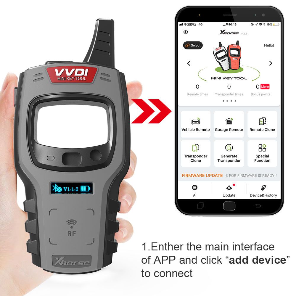 2023 Newest Xhorse VVDI XDKTMGEN MINI Key Tool Global Version With Copy 48 Transponder (96 bit)  Function No Tokens