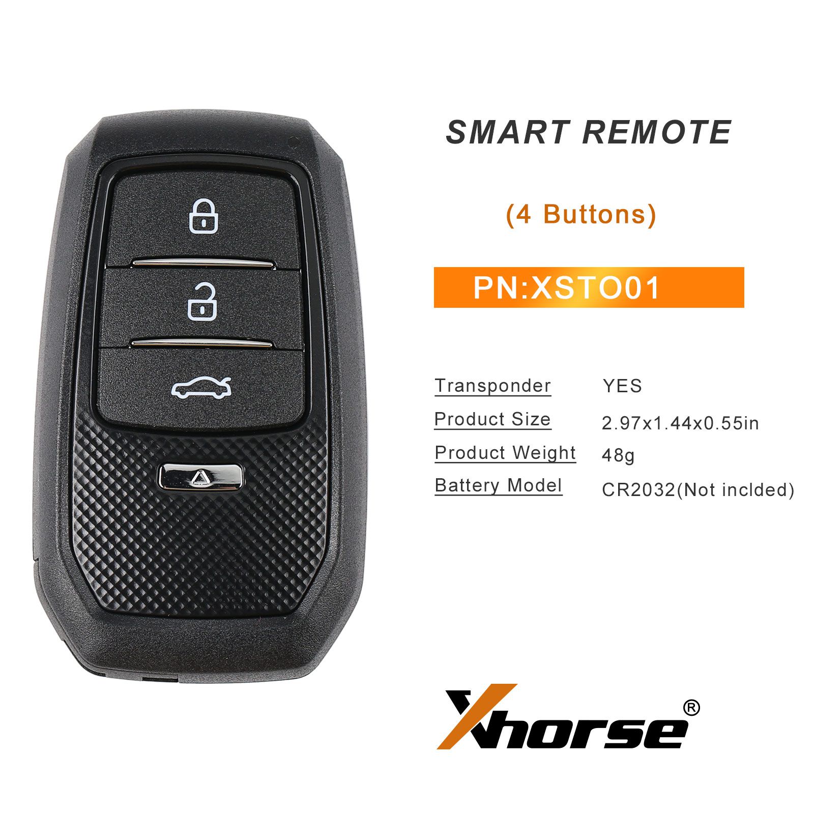  2022 Newest Xhorse XSTO01EN TOY.T for Toyota XM38 Smart Key with Shell Support 4D 8A 4A