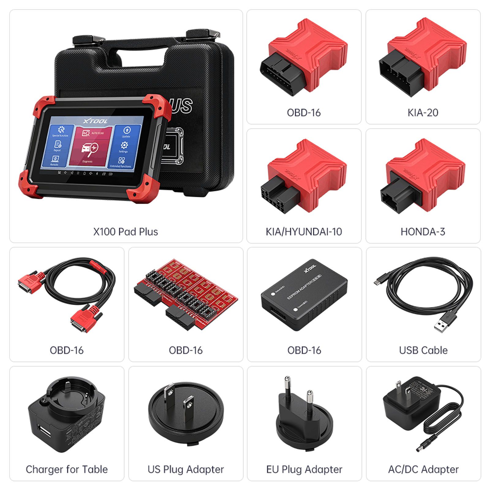 2023 Newest XTOOL X100 PAD PLUS Professional Automotive Key Programming Tool With 23+ Special Functions