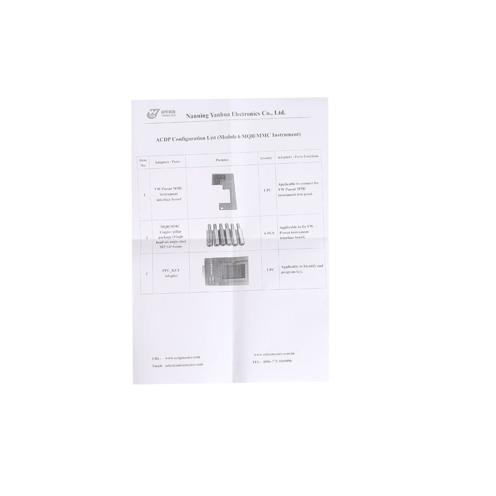 Yanhua Mini ACDP Module6 MQB/MMC Instrument with Adapters