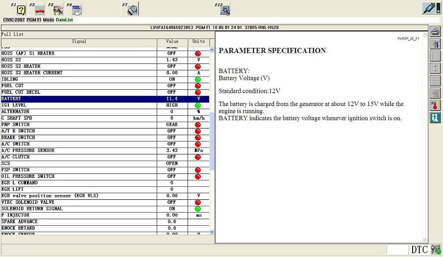 HDS Diagnostic Cable Software Display 4