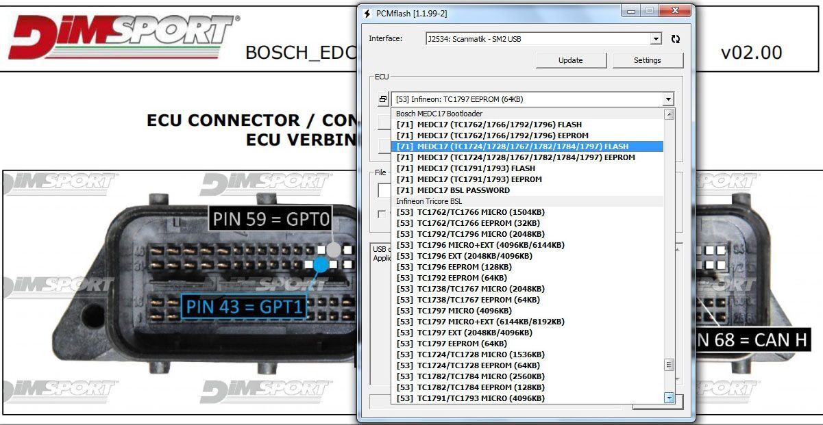 KTM BENCH ECU Programmer Software