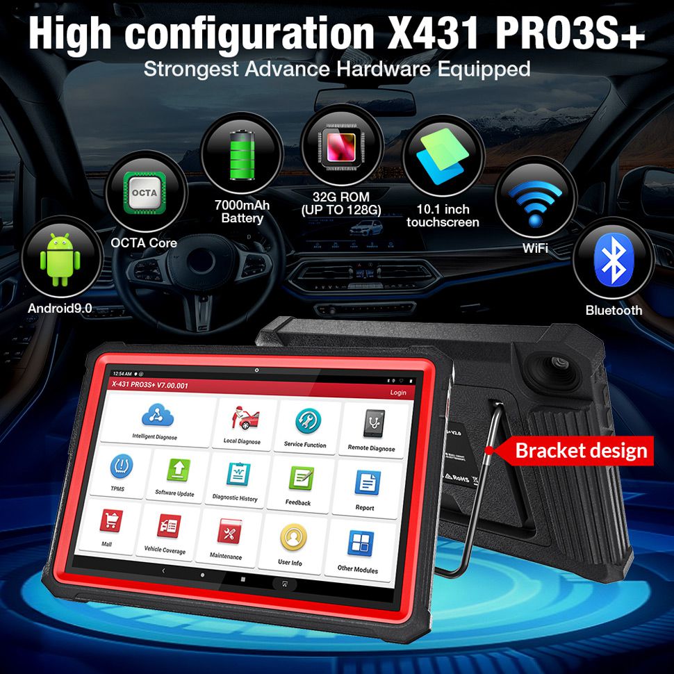 Launch X431 PRO3S+ Hardware