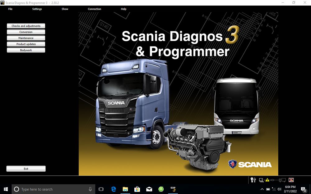 V2.50.2 Scania VCI3 SDP3 Software