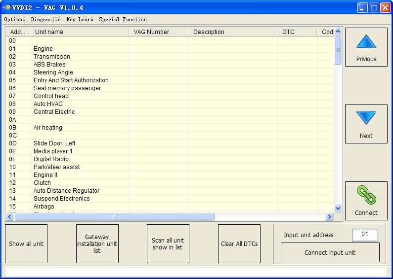 VVDI2 – VAG software