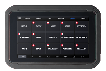 Front View of EZ300 Tablet Display 